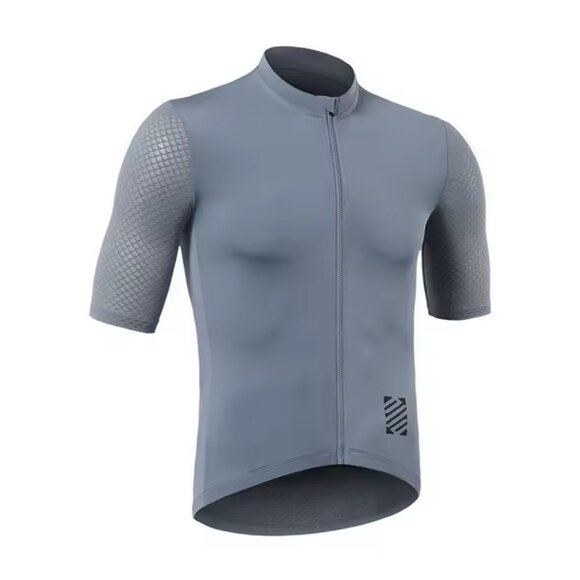 NEW YKYWBIKE Men's Cycling Jersey Short Sleeve Reflective Gray Small - Picture 1 of 6